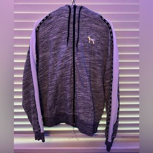 PINK Victoria Secret Grey Zip Up Sweater